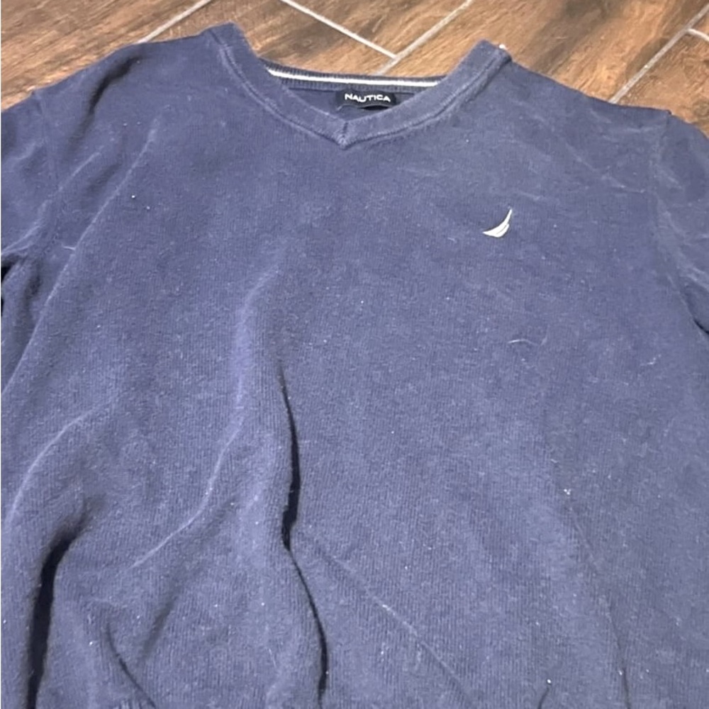 Blue crew neck sweatshirt women’s medium